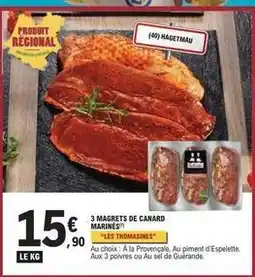 E.Leclerc Canard - 3 magrets de marines offre