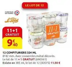 Rural Master Le parfait - 12 confituriers 324 ml offre