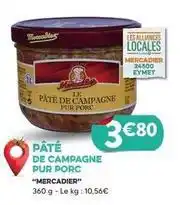 E.Leclerc Mercadier - pate de campagne pur porc offre