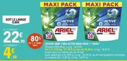 E.Leclerc Ariel - lessive pods active maxi pack offre