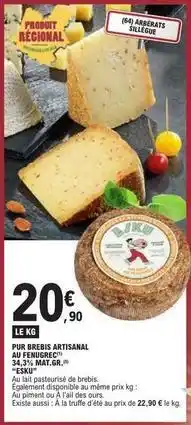 E.Leclerc Pur beins artisanal a4 feuverts offre