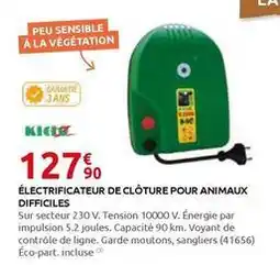 Rural Master Électrificateur de clôture pour animaux difnciles offre