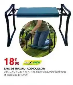 Rural Master Dim - banc de travail-agenouilloir offre