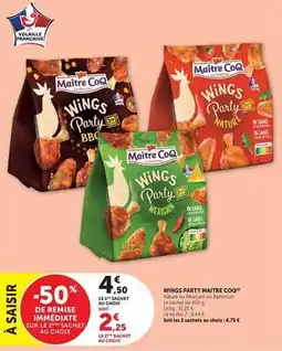 Hyper U Maître coq - wings party haitr coq offre
