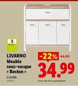 Lidl Livarno - meuble sous-vasque boston offre