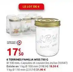Rural Master 6 terrines familia wiss offre