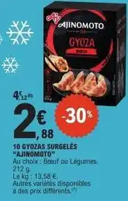 E.Leclerc Express Ajinomoto - 10 gyozas surgelés offre