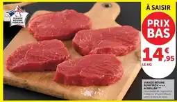 Hyper U Viande bovine rumsteck a griller offre