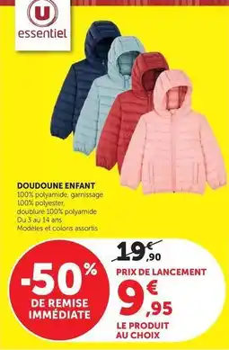 Hyper U U - doudoune enfant offre