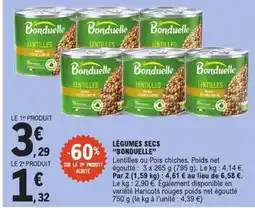E.Leclerc Express Bonduelle - légumes secs offre