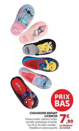 Hyper U Stitch - chaussons enfant licences offre