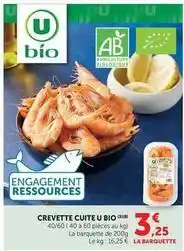 U Express U - crevette cuite bio offre