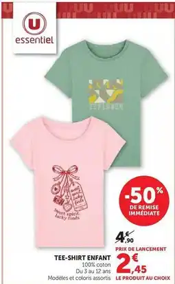 Super U U - tee-shirt enfant offre