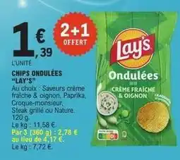 E.Leclerc Express Lay's - chips ondulées offre