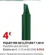 Rural Master Piquet fer de clôture t 1.5 m offre