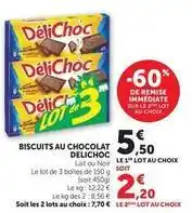 U Express Délichoc - biscuits au chocolat offre