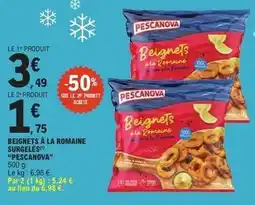 E.Leclerc Express Pescanova - beignets à la romaine surgelés offre