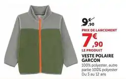 Hyper U Polaire - veste garcon offre
