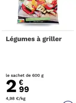 Picard Légumes à griller offre