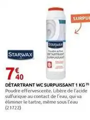 Rural Master Starwax - détartrant wc surpuissant 1 kg offre