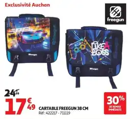 Auchan FREEGUN CARTABLE 38 CM offre