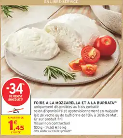 Intermarché Contact FOIRE A LA MOZZARELLA ET A LA BURRATA offre