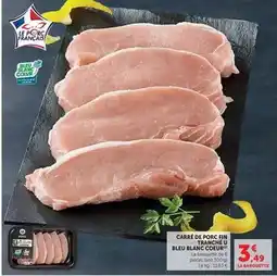 U Express U - carré de porc fin tranché bleu blanc coeur offre
