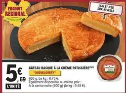 E.Leclerc Express Gâteau basque à la crème patissiere offre