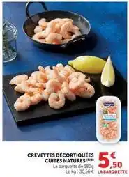U Express Crevettes décortiquées cuites natures offre