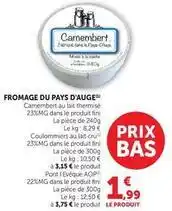 U Express Fini - fromage du pays d'auge offre