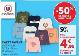 Hyper U U - sweat enfant offre