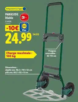Lidl Parkside - diable offre