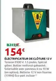 Rural Master Electricateur de clôture 12 v offre