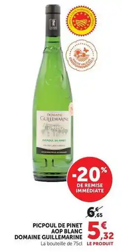U Express Picpoul de pinet aop blanc offre