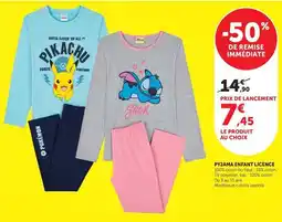 Hyper U Catch - pyjama enfant licence offre