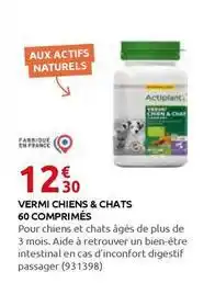 Rural Master Vermi chiens & chats 60 comprimes offre