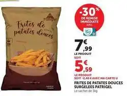 U Express Patrigel - frites de patates douces surgelees offre