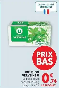 Super U Infusion - verveine offre