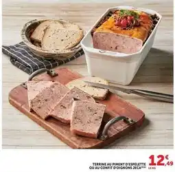 Hyper U Jeca - terrine au piment d'espelette ou au confit oignons offre
