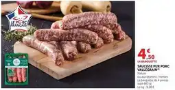 Hyper U Saucisse pur porc offre