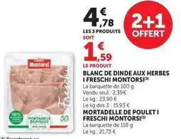 U Express Montorsi - blanc de dinde aux herbes i freschi offre