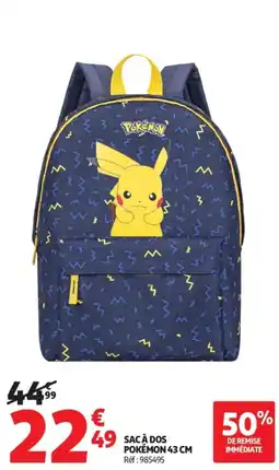 Auchan POKÉMON SAC À DOS offre