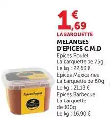 U Express Melanges d'epices offre