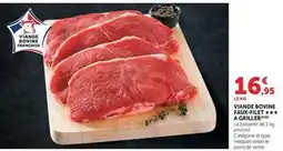 Hyper U Viande bovine faux-filet a griller offre