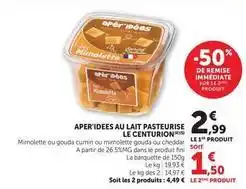 U Express Le centurion - aper'idees au lait pasteurise offre