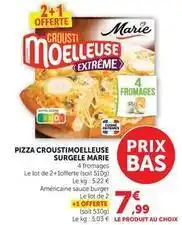 Hyper U Marie - pizza croustimoelleuse surgele offre