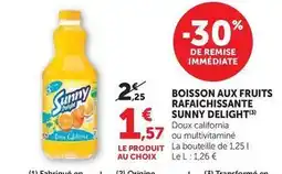 U Express Sunny - boisson aux fruits offre