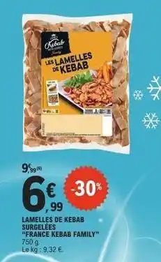 E.Leclerc Express France kebab - lamelles de kebab surgelées offre