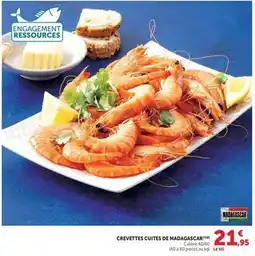 Hyper U Crevettes cuites de madagascar offre