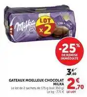 U Express Milka - gateaux moelleux chocolat offre